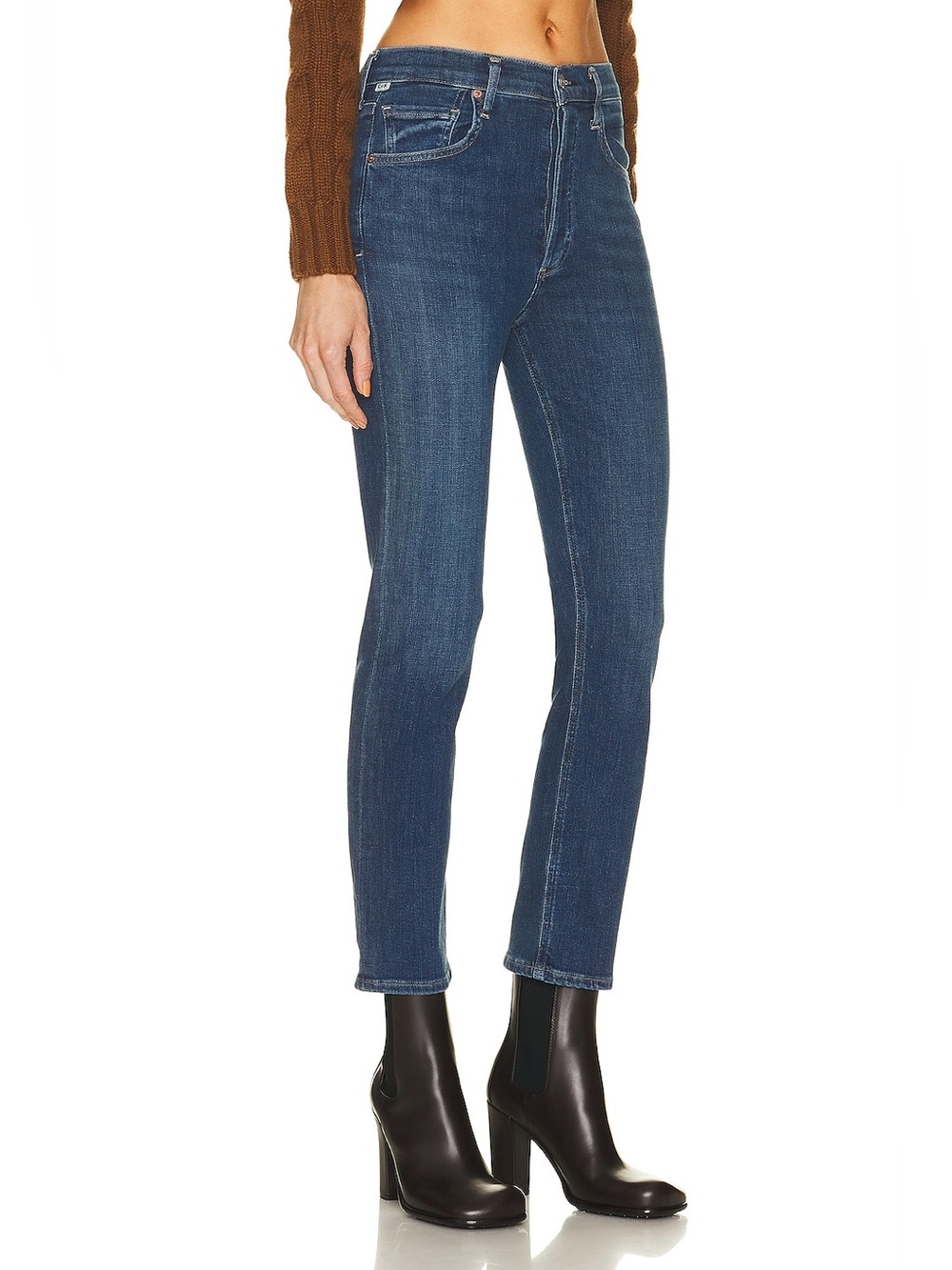 Citizens of Humanity Jolene High Rise Slim Jeans Dark Wash